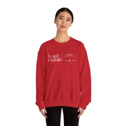 I Can't Explain Unisex Heavy Blend Crewneck Sweatshirt - Comfy Red Sweatshirt for Music Lovers