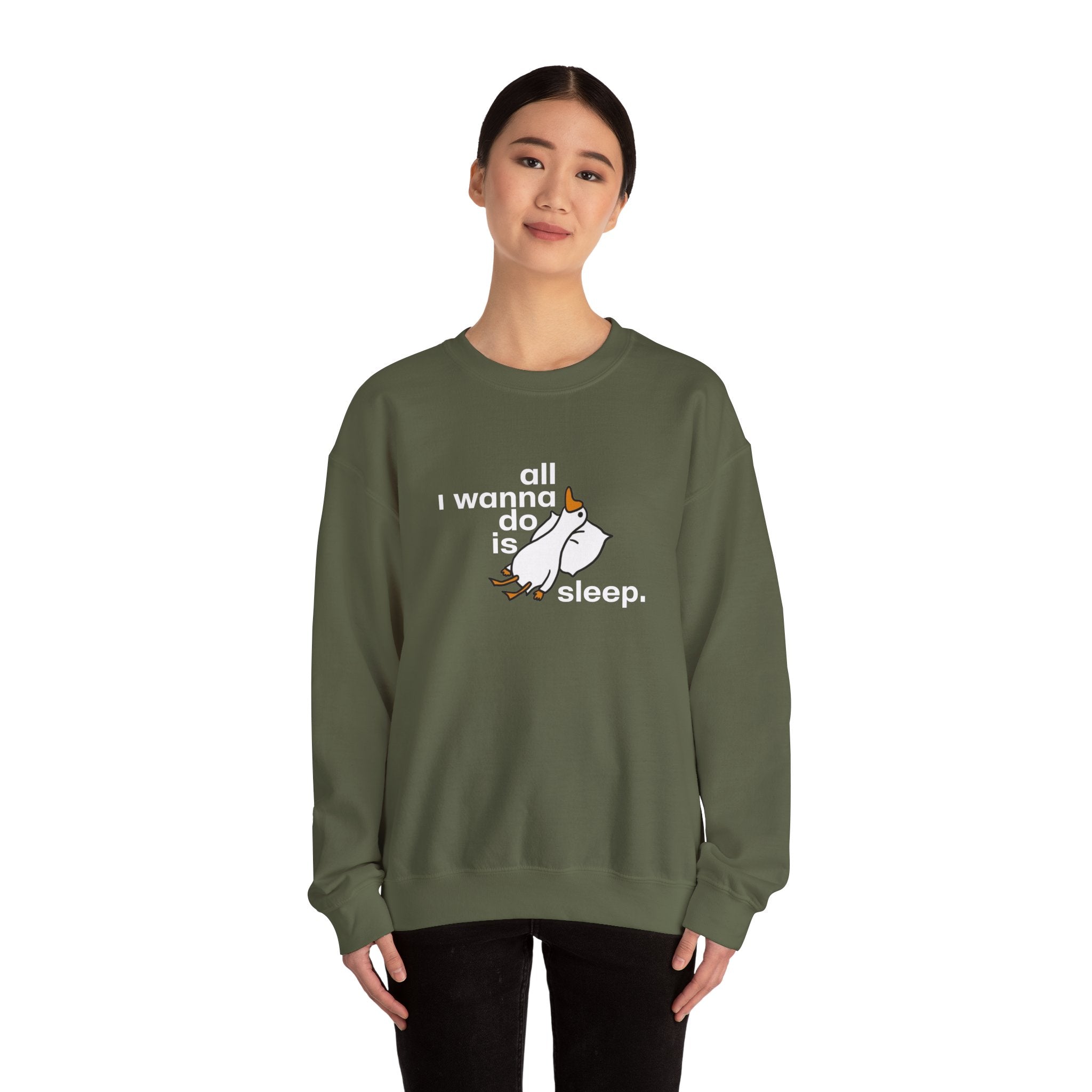 All I Wanna Do Is Sleep Unisex Heavy Blend Crewneck Sweatshirt