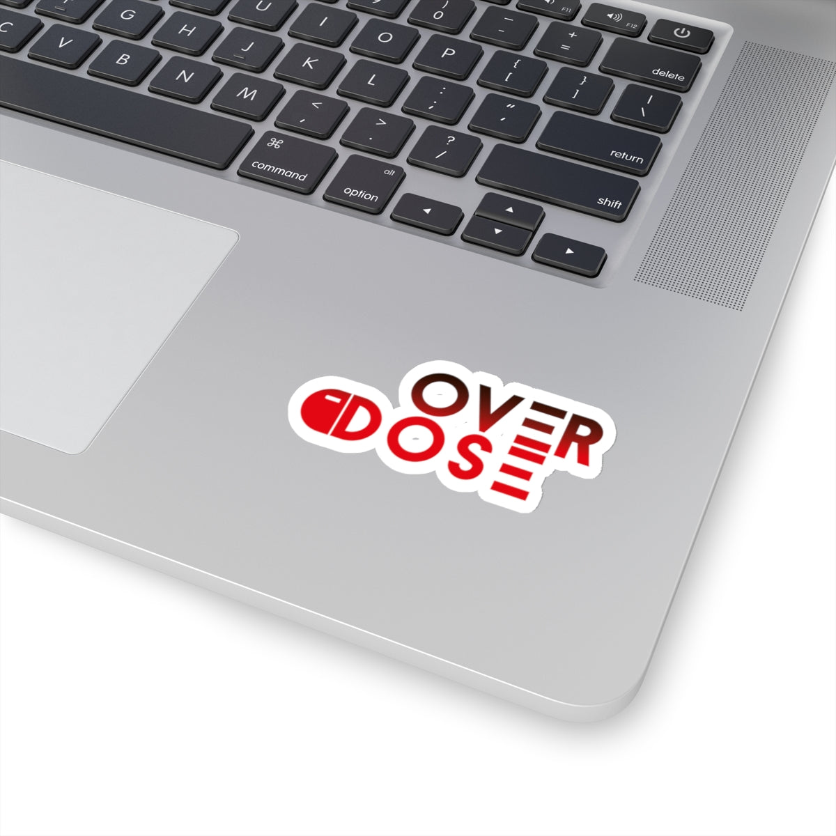 Trendy Kiss-Cut Stickers - 'OVERDOSE' Design for Laptops & Decor