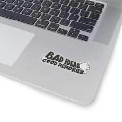 Bad Ideas Good Memories Kiss-Cut Stickers | Fun & Quirky Vinyl Decals for Laptops & Journals