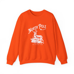 North Pole Graphic Sweatshirt | Cozy Holiday Wear, Christmas Gift, Winter Apparel, Unisex Crewneck, Festive Fashion