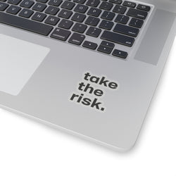 Inspirational Kiss-Cut Stickers - "Take the Risk" - Motivational Decals for Personalization