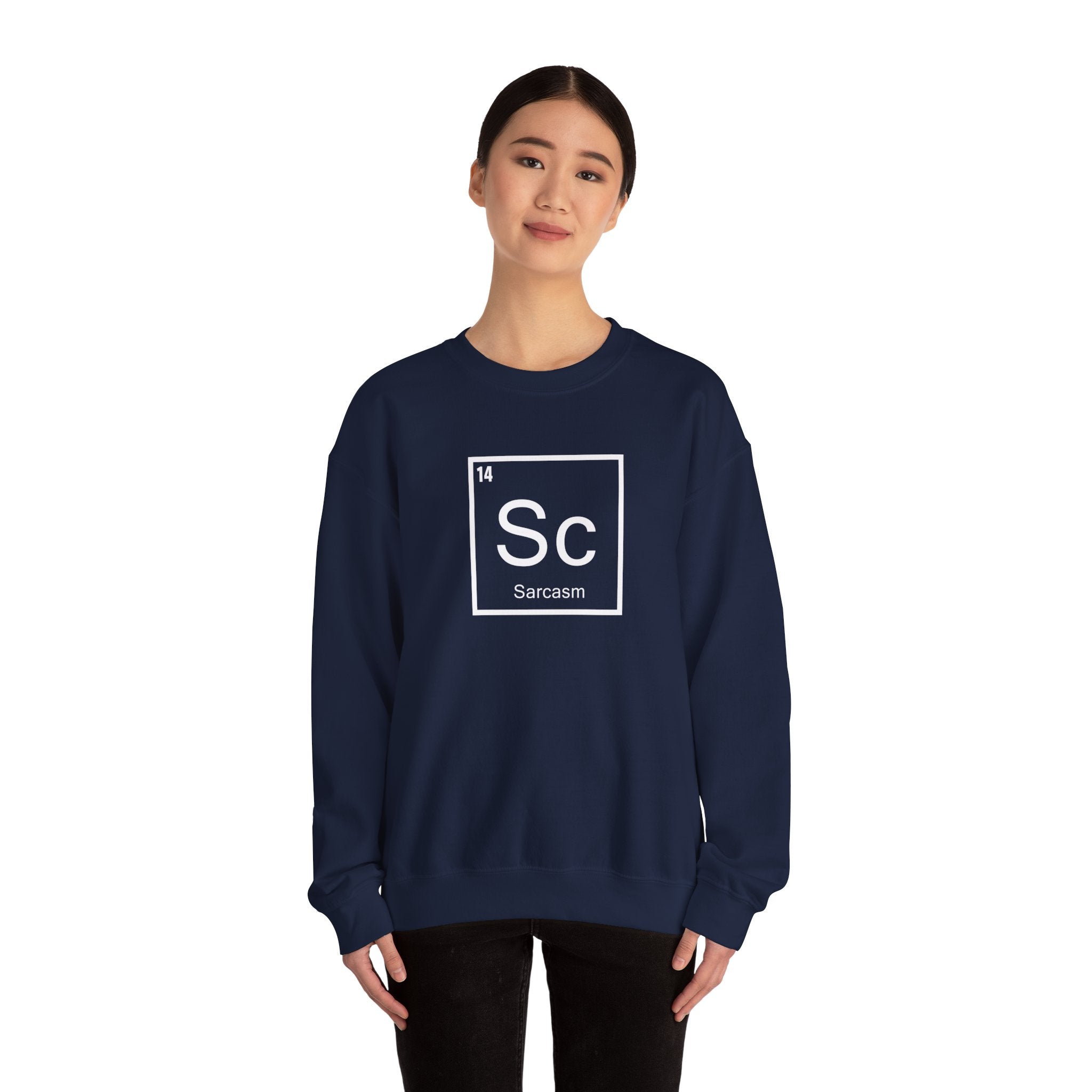 Unisex Heavy Blend Crewneck Sweatshirt - Sarcasm Element Humor