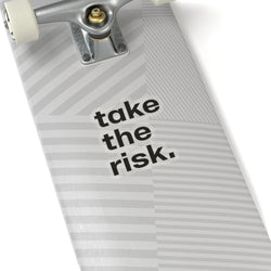 Inspirational Kiss-Cut Stickers - "Take the Risk" - Motivational Decals for Personalization