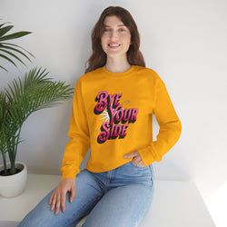 Bye Your Side Crewneck Sweatshirt - Cozy Unisex Fashion, Perfect for Casual Outings, Gifts, Birthdays, Holidays