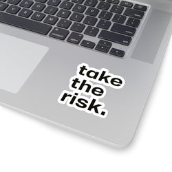 Inspirational Kiss-Cut Stickers - "Take the Risk" - Motivational Decals for Personalization