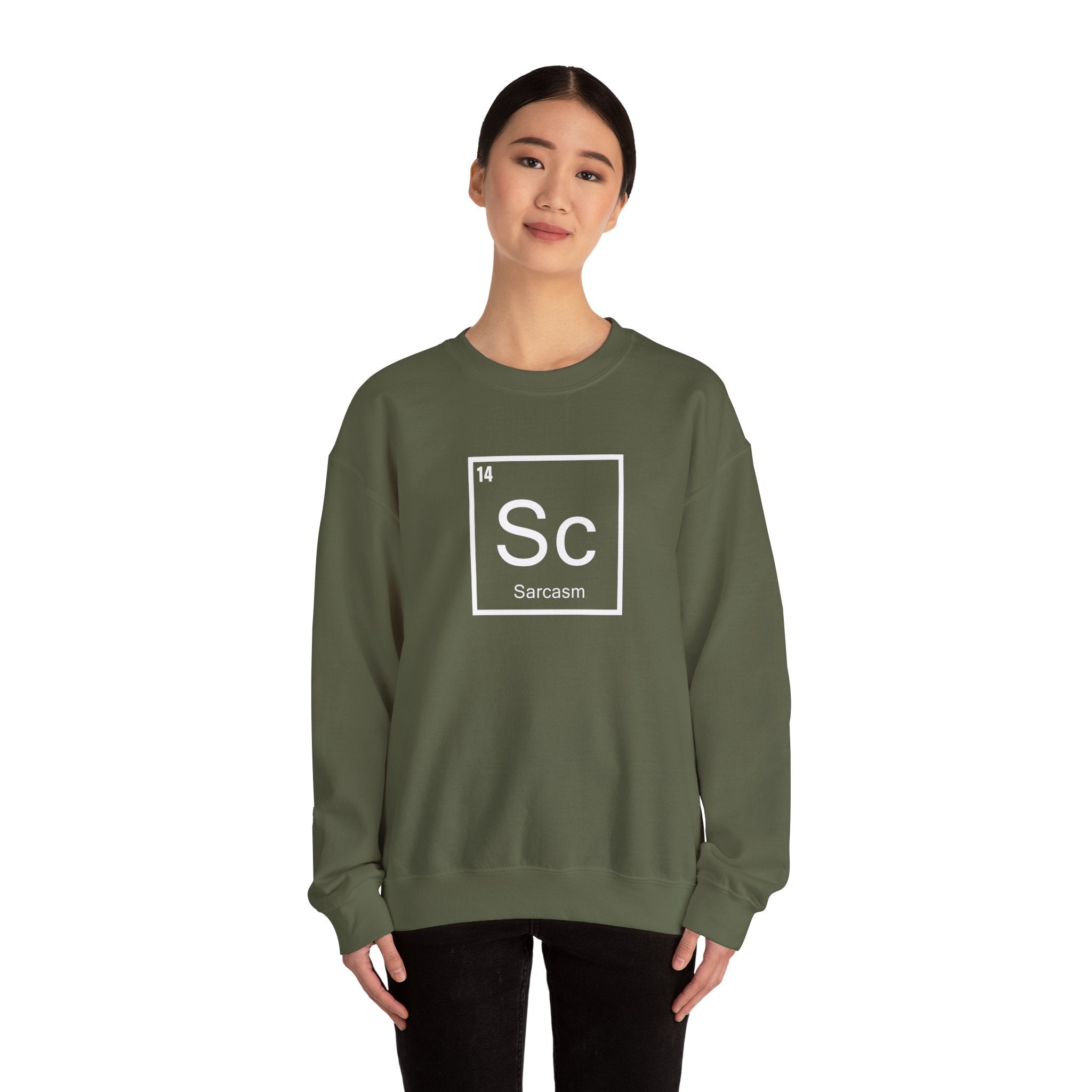 Unisex Heavy Blend Crewneck Sweatshirt - Sarcasm Element Humor