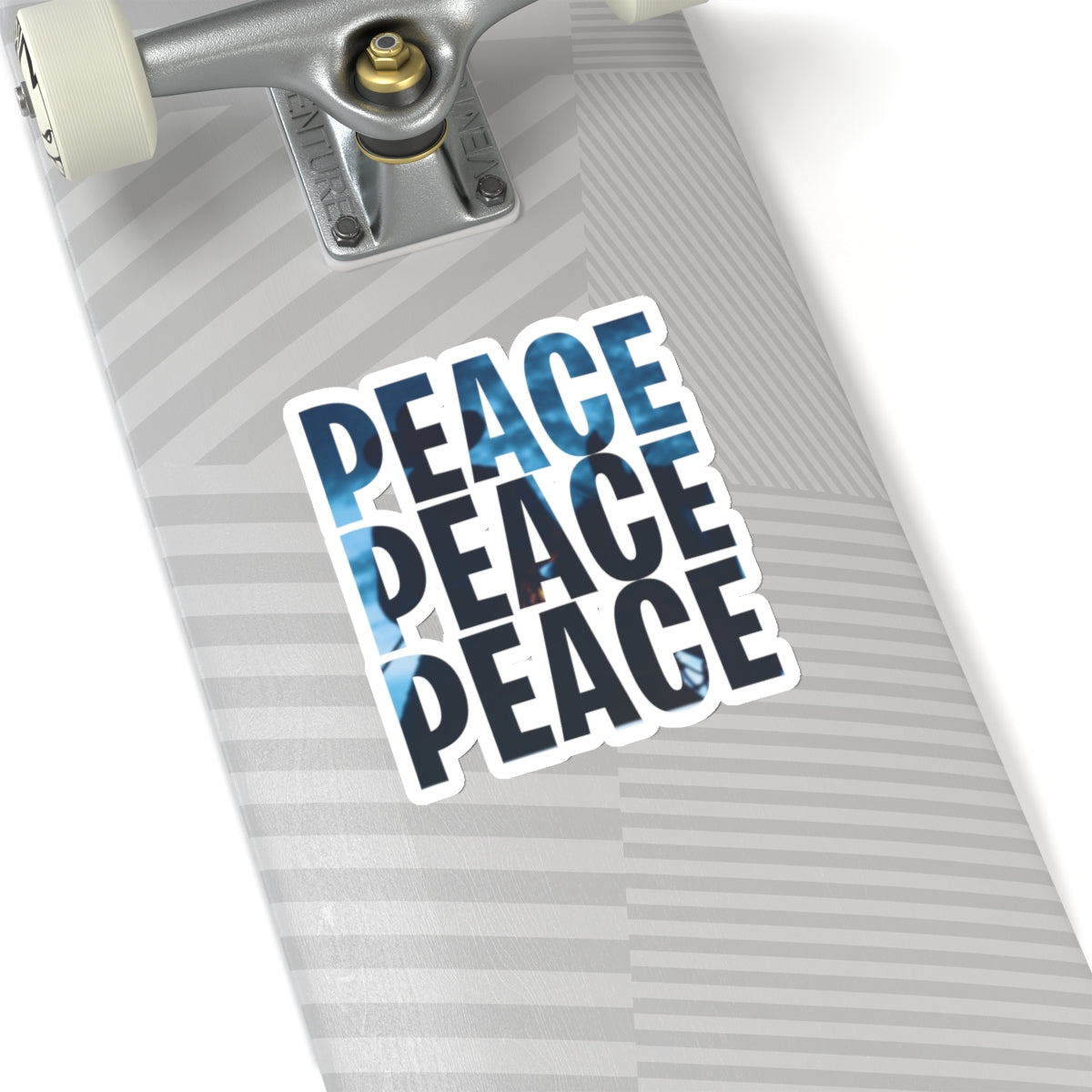 Peaceful Vibes Kiss-Cut Stickers - Stylish Peace Design for Laptops and Decor