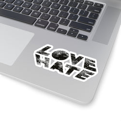 Love Hate Kiss-Cut Stickers for Personalization and Gifts