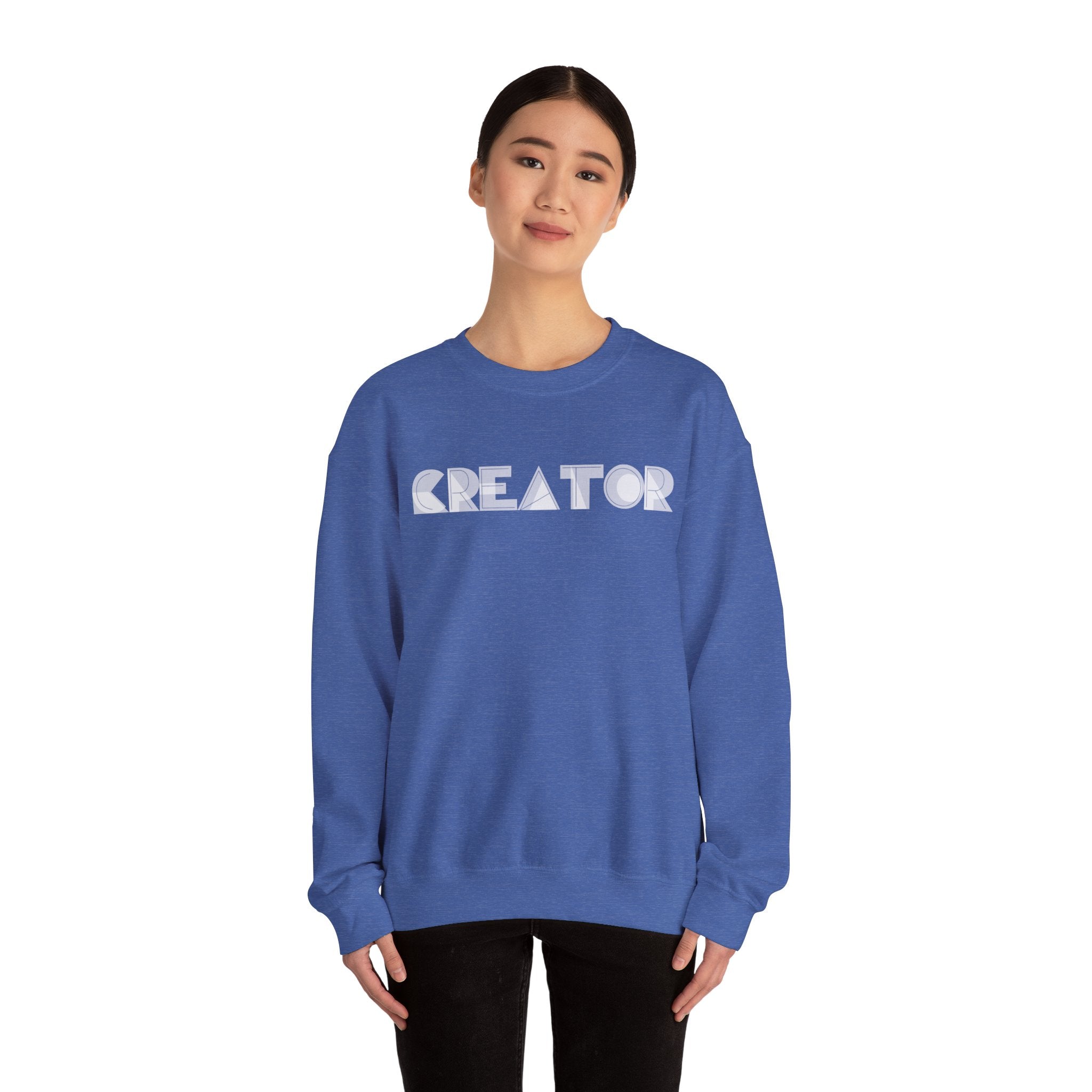 CREATOR Unisex Heavy Blend™ Crewneck Sweatshirt in Soft Pink - Cozy Fashion for Creatives