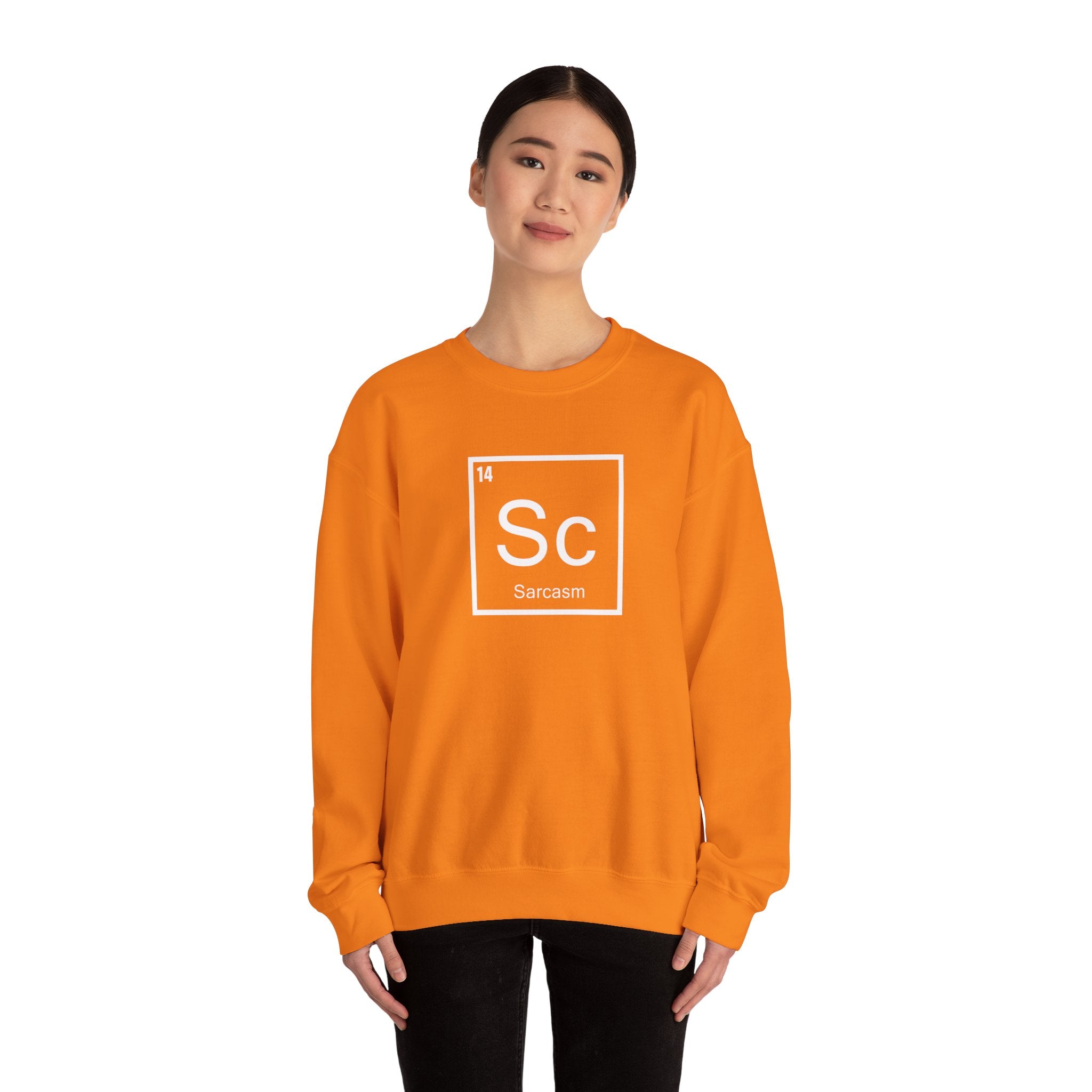 Unisex Heavy Blend Crewneck Sweatshirt - Sarcasm Element Humor