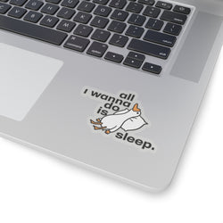 Sleepy Vibes Kiss-Cut Stickers - Perfect for Relaxation Lovers