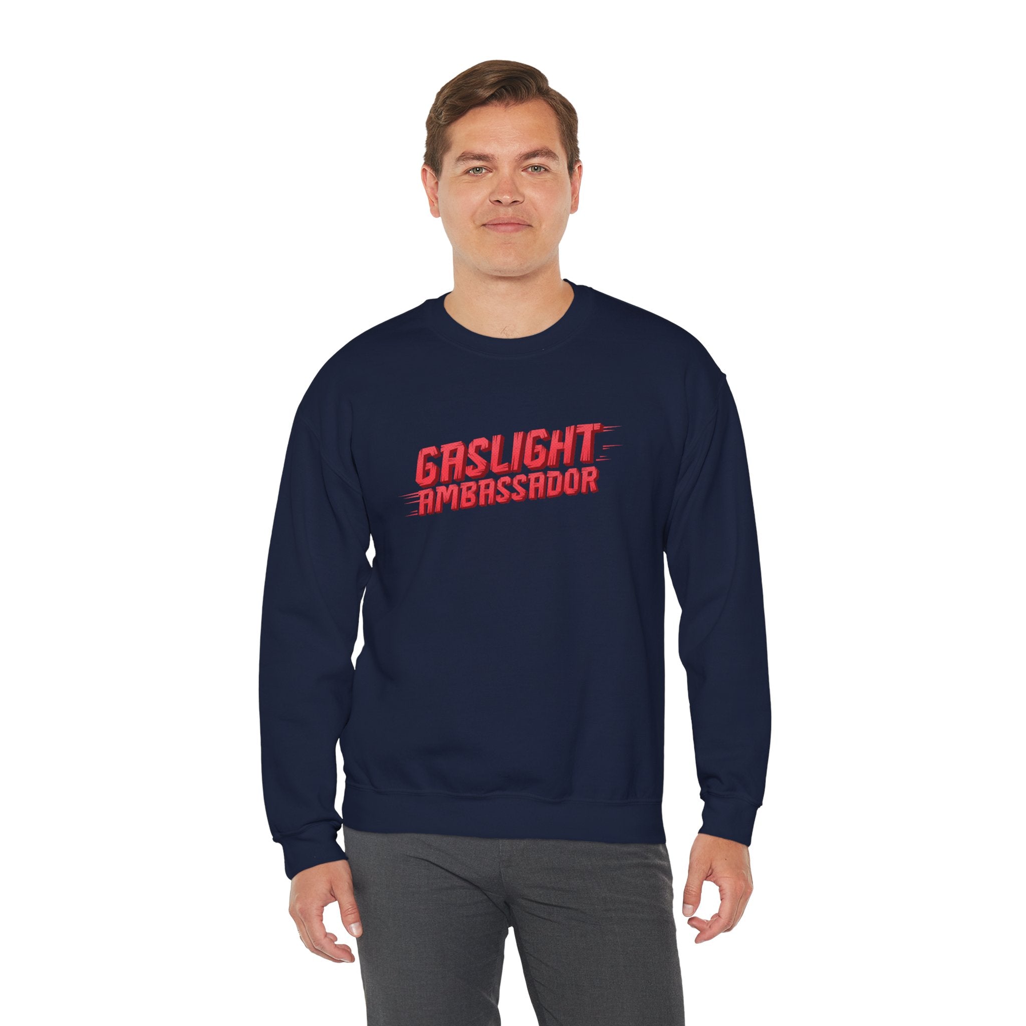 Gaslight Ambassador Crewneck Sweatshirt for Fun Conversations