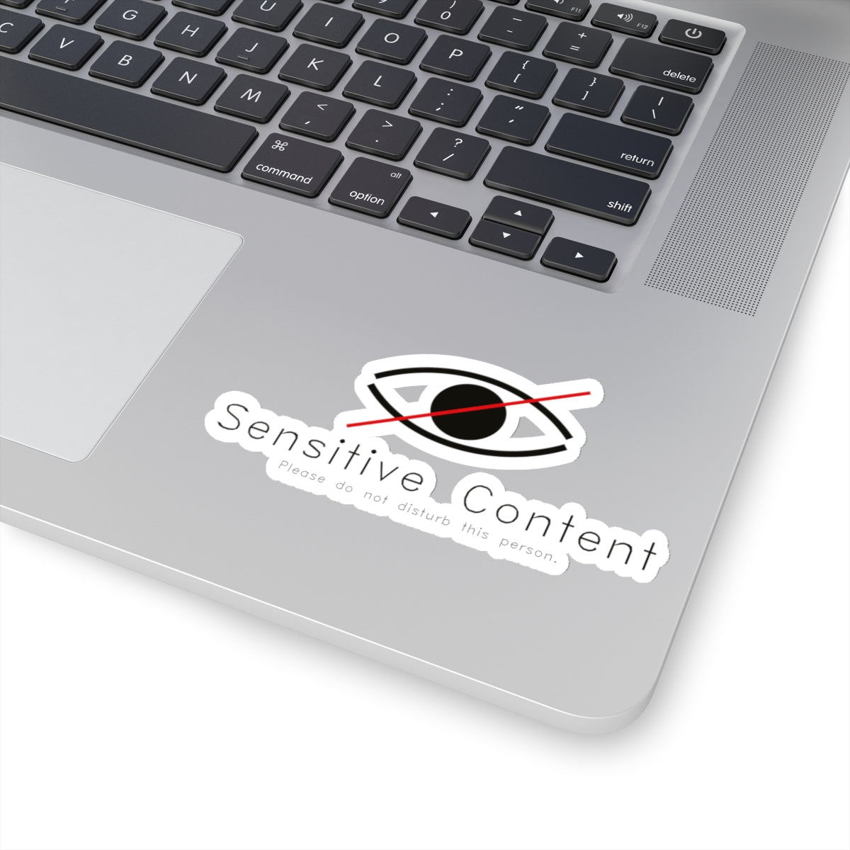 Sensitive Content Kiss-Cut Stickers - Funny Laptop Decor