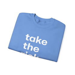 Bold 'Take the Risk' Unisex Crewneck Sweatshirt - Motivational Fashion for Everyday Adventure