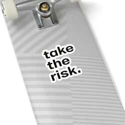 Inspirational Kiss-Cut Stickers - "Take the Risk" - Motivational Decals for Personalization