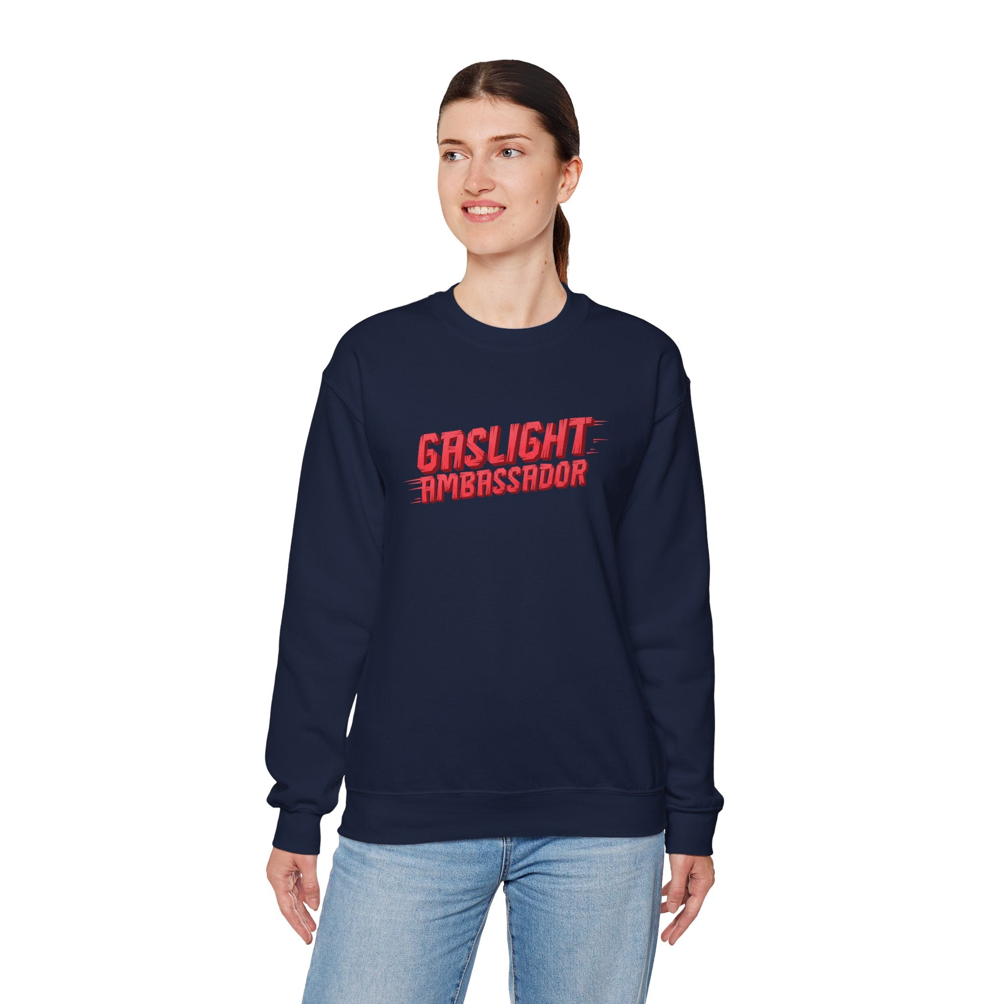 Gaslight Ambassador Crewneck Sweatshirt for Fun Conversations