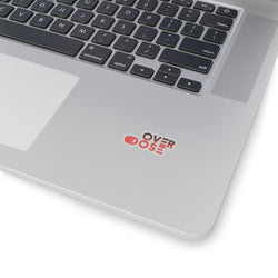 Trendy Kiss-Cut Stickers - 'OVERDOSE' Design for Laptops & Decor