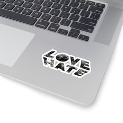 Love Hate Kiss-Cut Stickers for Personalization and Gifts