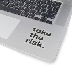 Inspirational Kiss-Cut Stickers - "Take the Risk" - Motivational Decals for Personalization