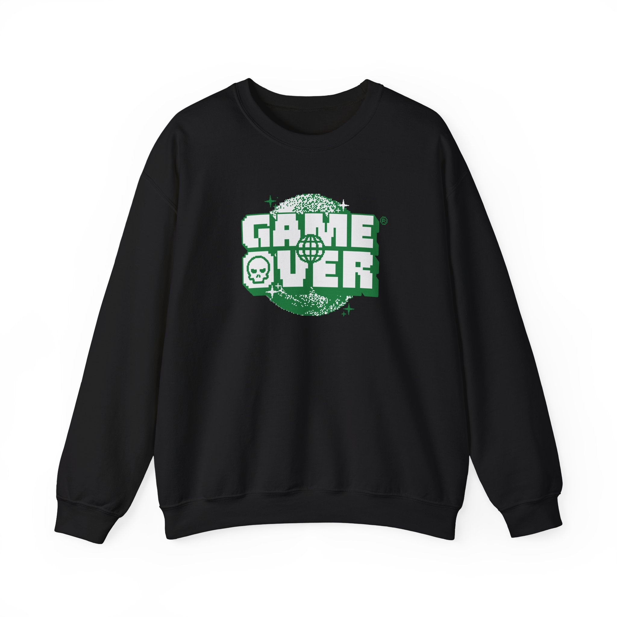 Game Over Unisex Crewneck Sweatshirt, Gamer Gift, Cozy Casual Wear, Video Game Merchandise, Holiday Apparel